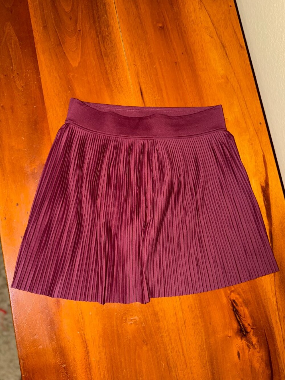 Kyodan Burgundy Pleated Tennis Skort - Size XS